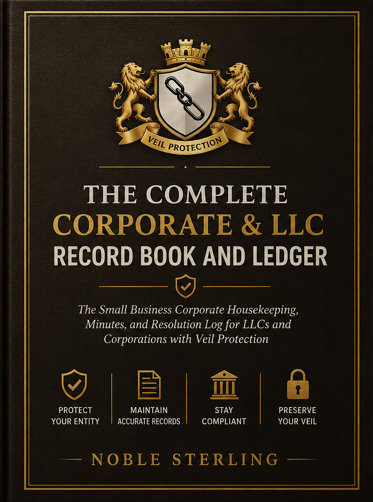 the complete corporate & llc record book and ledger